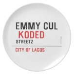 EMMY CUL   Plates
