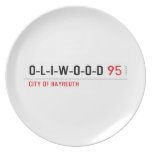 O-L-I-W-O-O-D  Plates