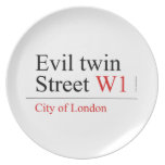 Evil twin Street  Plates