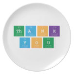 Thank
  You  Plates