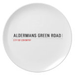 Aldermans green road  Plates
