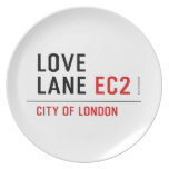 Love lane  Plates