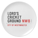 LORD'S CRICKET GROUND  Plates