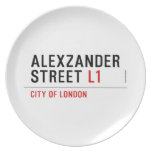 alexzander Street  Plates