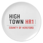 HIGH TOWN  Plates