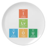 I
 Lv
 You  Plates