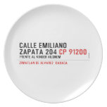 CALLE EMILIANO  ZAPATA 204  Plates