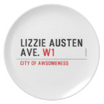 Lizzie Austen Ave.  Plates