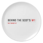 Behind the scot's  Plates