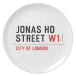 JONAS HO  STREET  Plates