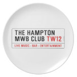 the Hampton  MWB Club  Plates