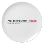 paul brown street   Plates