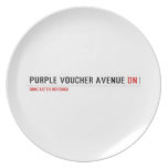 purple voucher avenue  Plates