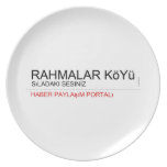 Rahmalar Köyü  Plates