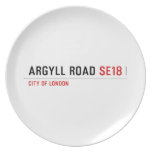 Argyll Road  Plates