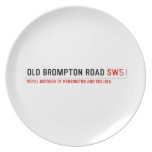 Old Brompton Road  Plates