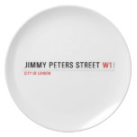 JIMMY PETERS Street  Plates