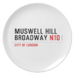 MUSWELL HILL BROADWAY  Plates