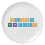 Happy 
 Holidays   Plates