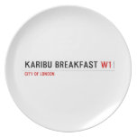 karibu breakfast  Plates