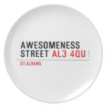 awesomeness street  Plates