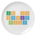 UH OH Stinky Poopy  Plates