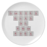TEAMWORK
 makes
 the
 DREAM
 WORK  Plates