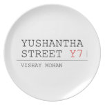 Yushantha  Street  Plates