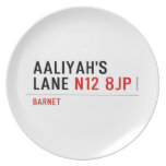 Aaliyah's  Lane  Plates