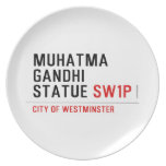 muhatma gandhi statue  Plates
