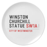 WINSTON CHURCHILL STATUE  Plates