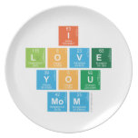I
 love
 you
 mom  Plates