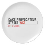 CAKE PROVOCATEUR  STREET  Plates