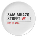 Sam Mhazo Street  Plates