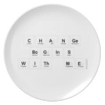 Change 
 Begins 
 With Me  Plates