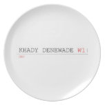 Khady denewade  Plates