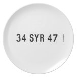 34 SYR 47  Plates