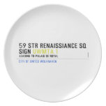 59 STR RENAISSIANCE SQ SIGN  Plates