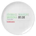 ISHMAEL MAKGAE MUSONA  Plates