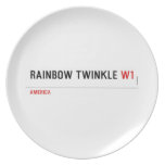 rainbow twinkle  Plates