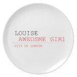 louise   Plates