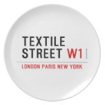 Textile Street  Plates