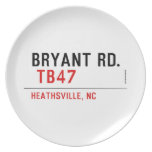 BRYANT RD.   Plates