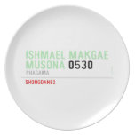 ISHMAEL MAKGAE MUSONA  Plates