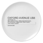 Oxford Avenue  Plates