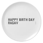 Happy birth day  Ragav  Plates