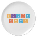 Olivia
 Brown  Plates