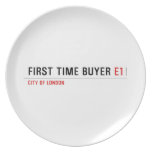First time buyer  Plates