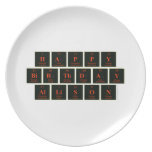 Happy
 Birthday
 Allison  Plates