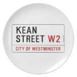 KEAN street  Plates